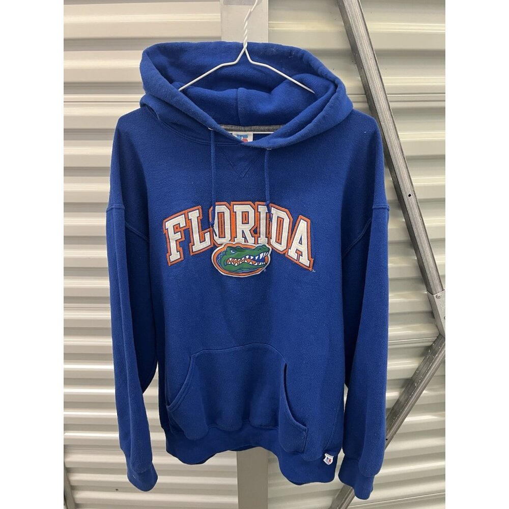 Vintage Russell Athletic Florida Gators Blue Hoodie size XLarge